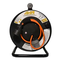 Изображение товара Удлинитель на катушке 3x1.5 50 м 1 розетка 3500 Вт с заземлением цвет оранжевый