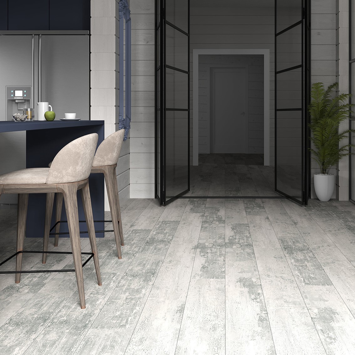 Изображение товара Керамогранит Starowood Savoy Silver White Carving 74862106 20x120см цвет белый