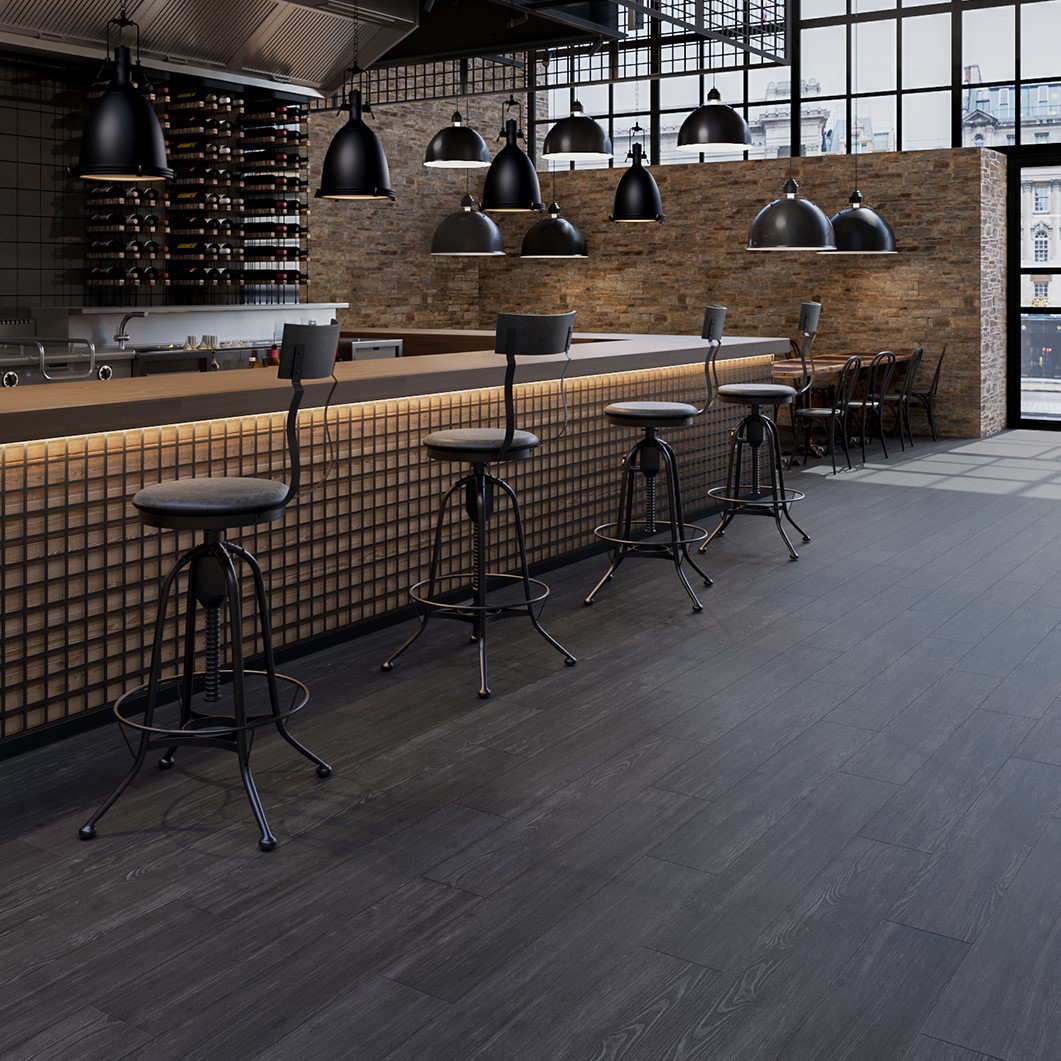 Изображение товара Керамогранит Starowood Polo Nero Matt 1237886 20x120см цвет черный