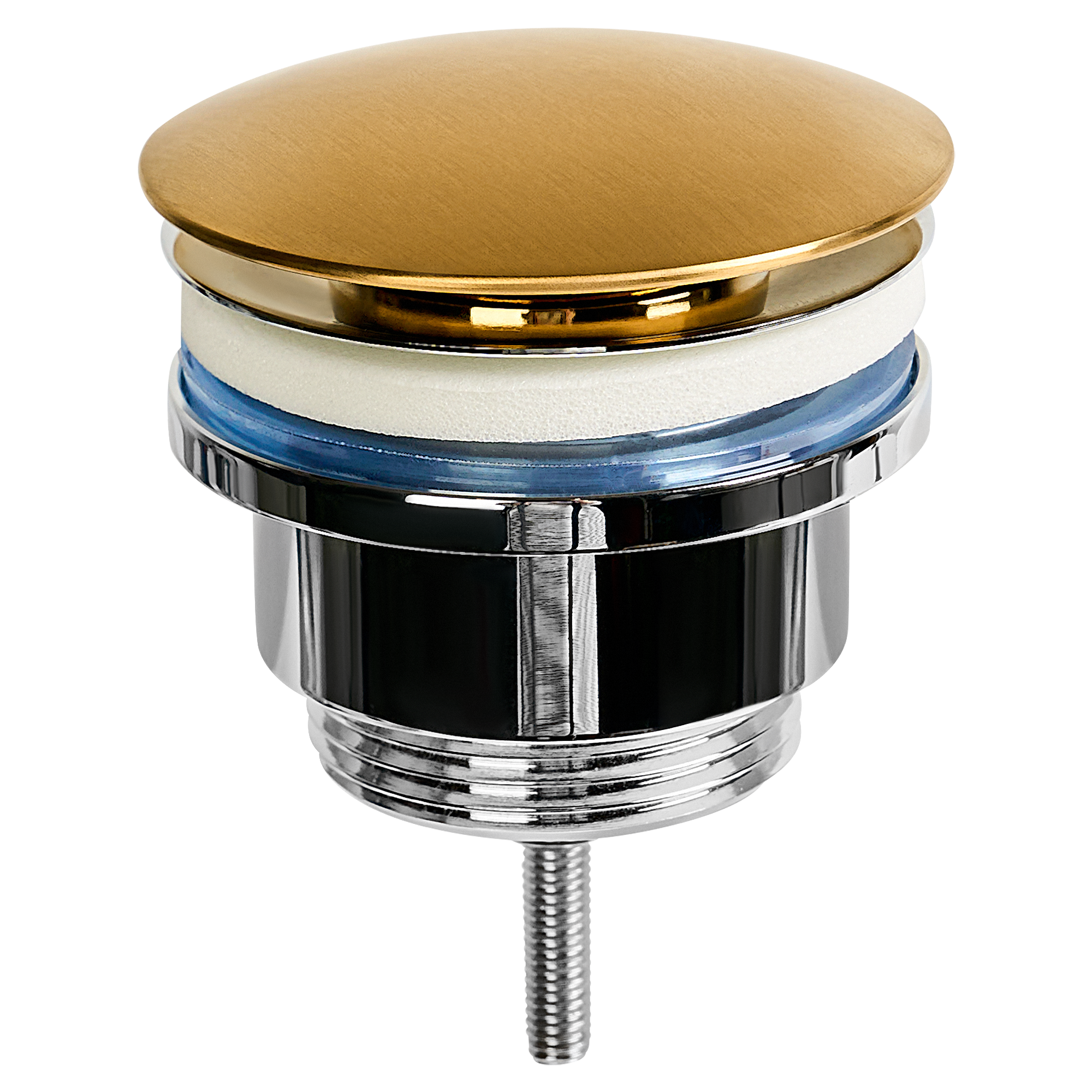 Изображение товара Выпуск для раковины MONLID 40 мм клик-клак бронза с переливом