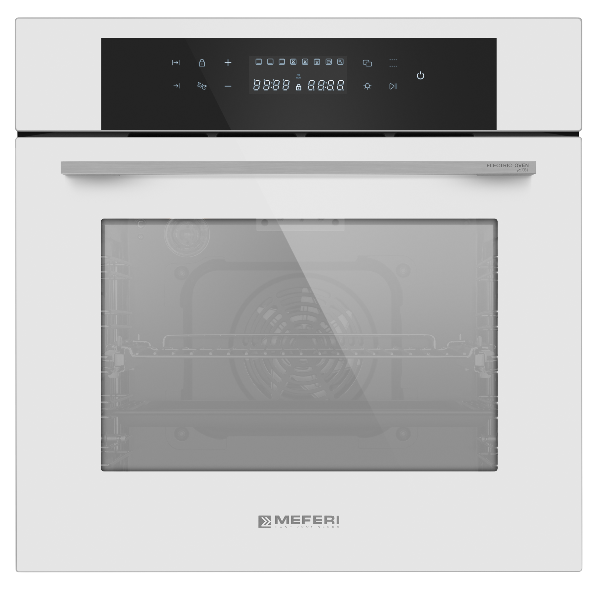 Изображение товара Электрический встраиваемый духовой шкаф Meferi MEO6010WH Ultra 60x60x56 см цвет белый