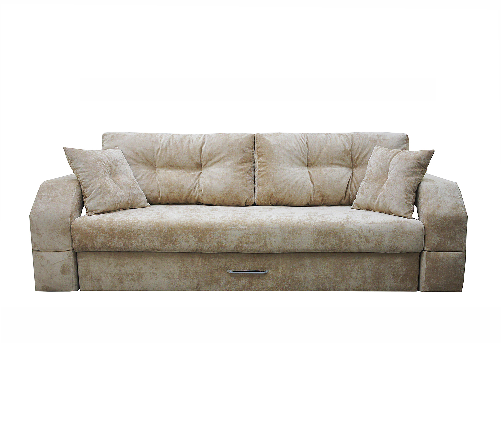 Изображение товара Диван раскладной Меблайнс Манчестер с подсветкой 240x85x109 см велюр бежевый