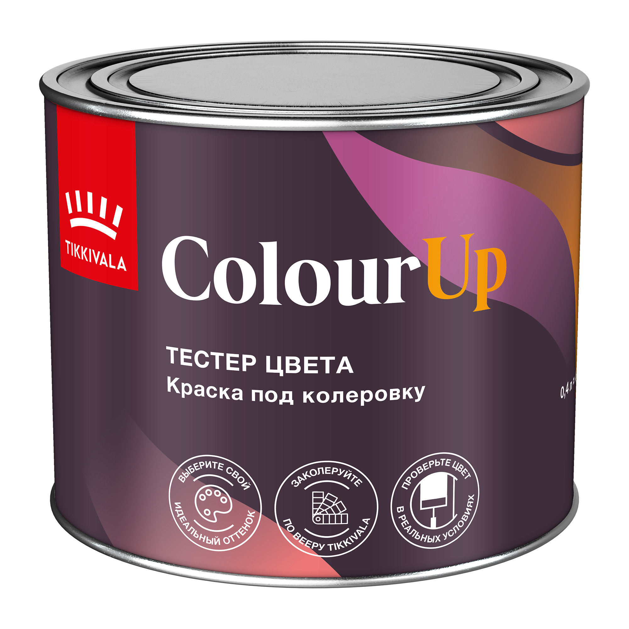 Изображение товара Тестер краски Colourup глубокоматовая цвет бесцветный база C 0.4 л