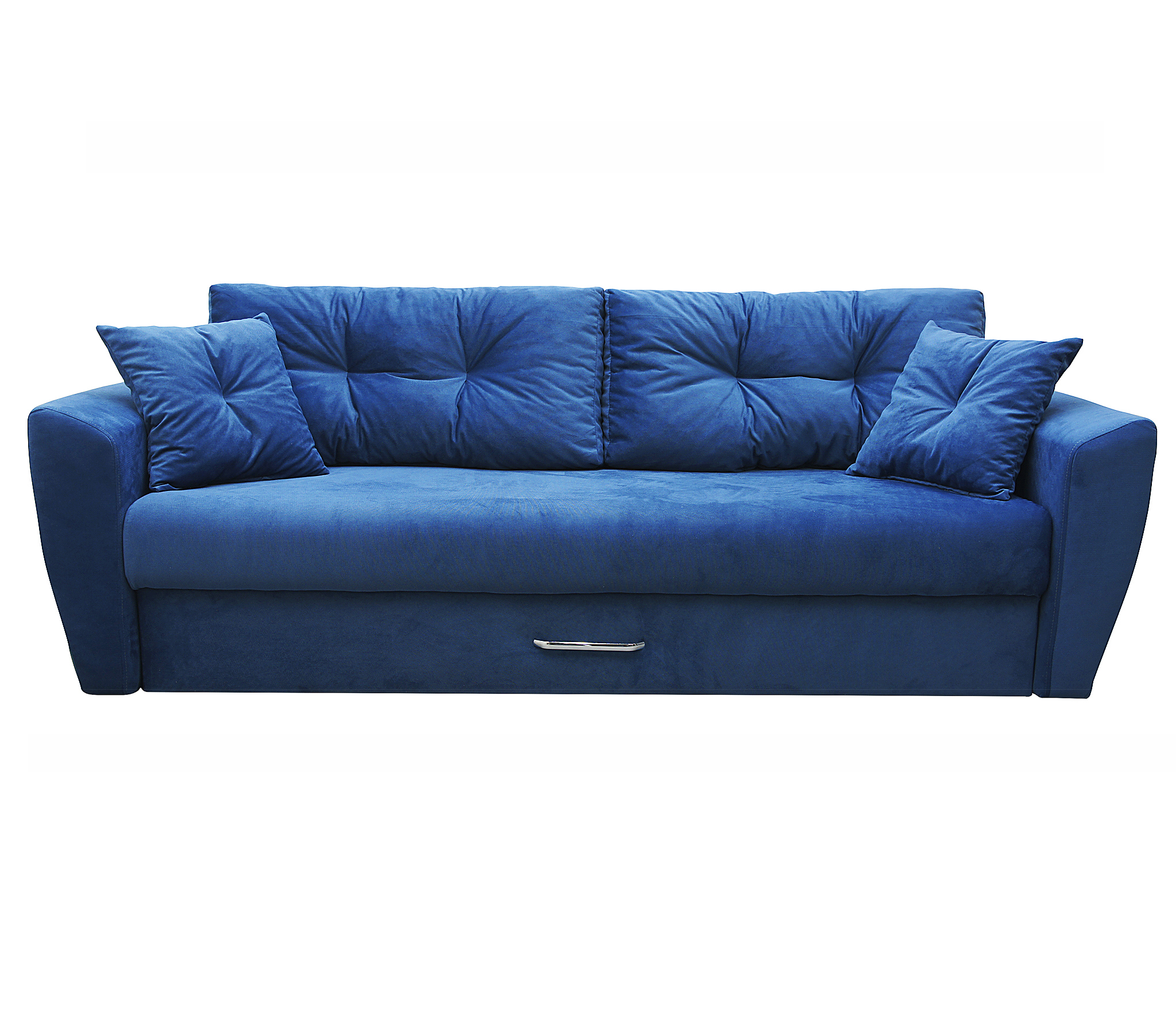 Изображение товара Диван раскладной Meblines Амстердам люкс 235x100x110 см синий велюр