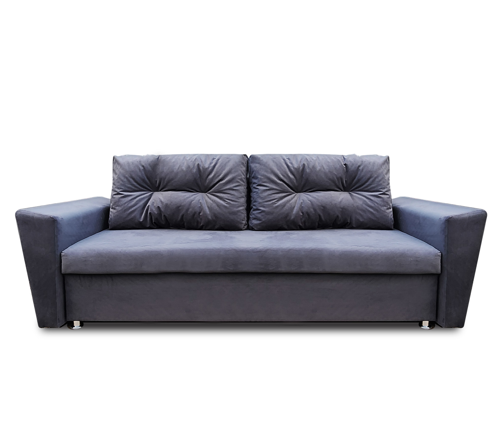 Изображение товара Диван раскладной Meblines Амстердам 230x94x93 см велюр серый модерн