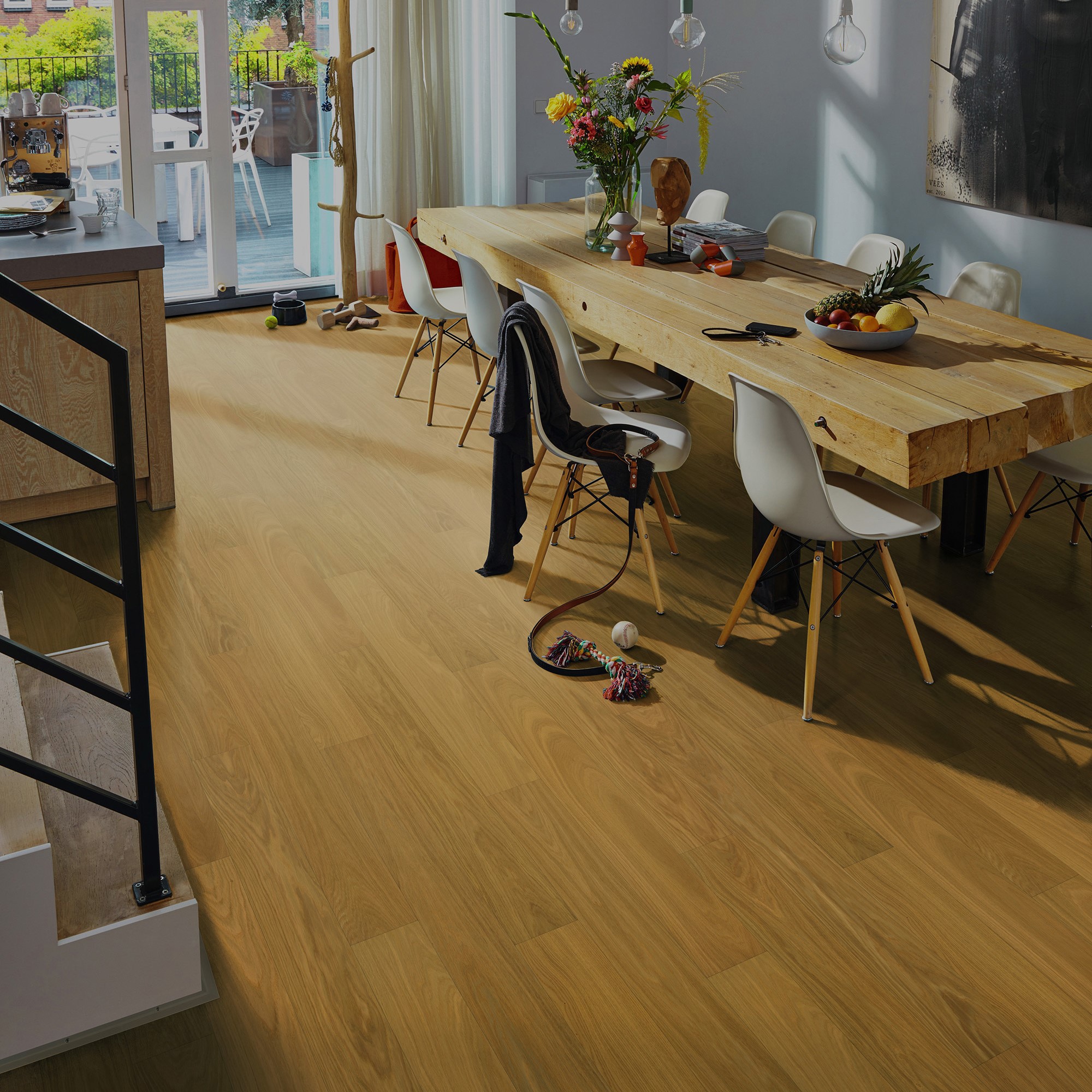 Изображение товара Паркетная доска LM floor Дуб Карри 1-полосная 23 класс толщина 13.5 мм с фаской 0.92 м²