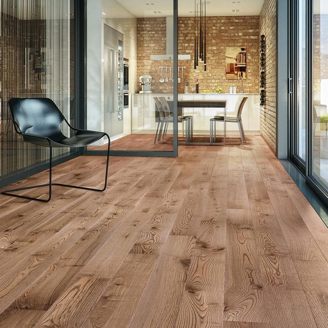 Изображение товара Паркетная доска Barlinek Ясень Hazelnut Grande 43 класс толщина 14 мм с фаской 2.77 м², цена за упаковку