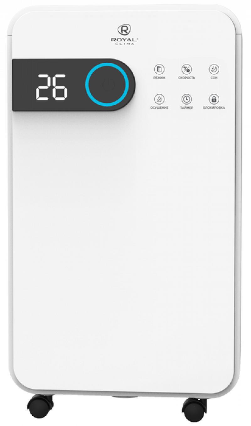 Изображение товара Осушитель воздуха Royal Clima RD-PC12-EW сWi-Fi и дисплеем для дома Изображение товара Осушитель воздуха Royal Clima RD-PC12-EW сWi-Fi и дисплеем для дома