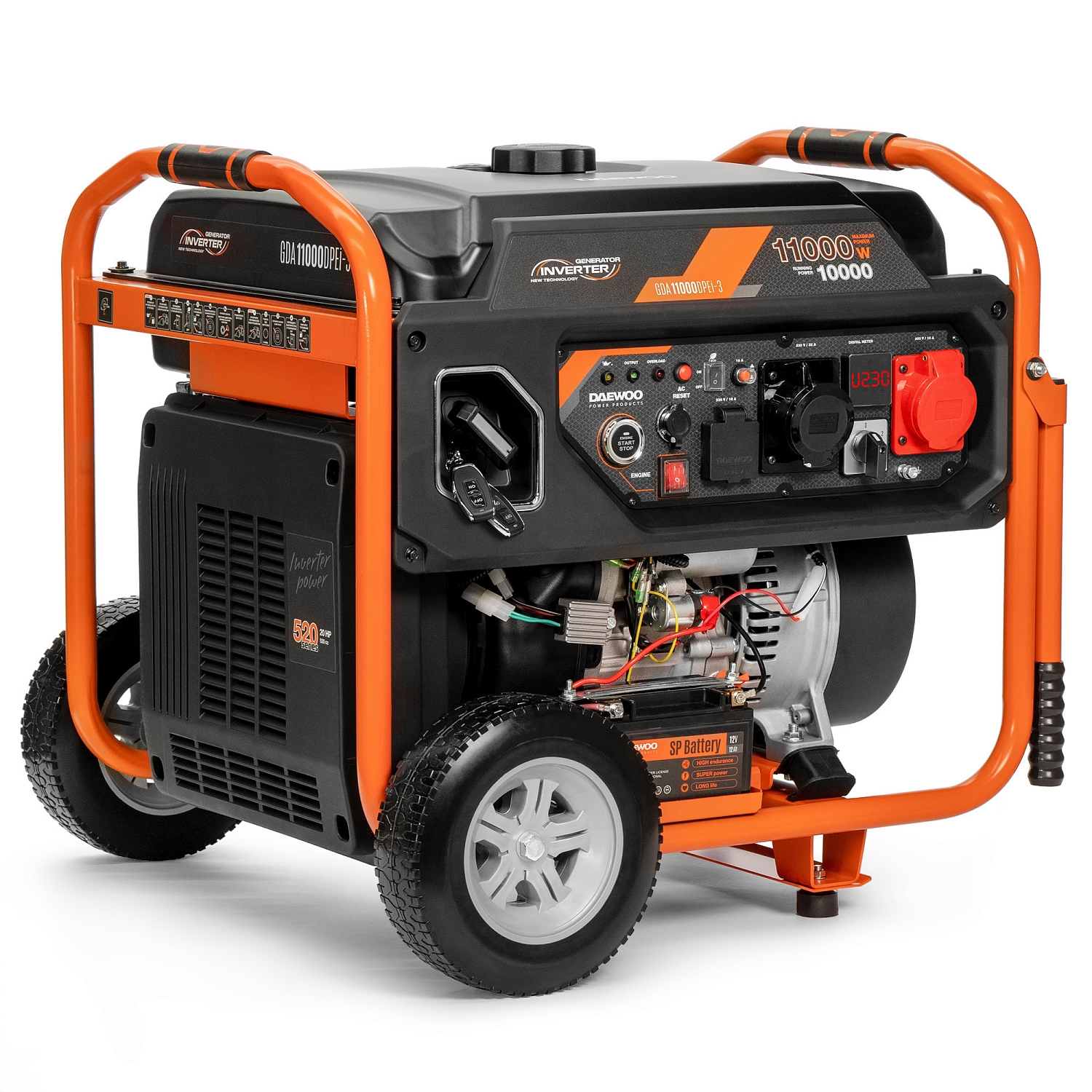 Изображение товара Генератор бензиновый инверторный GDA 11000DPEi-3 Daewo 10 кВт