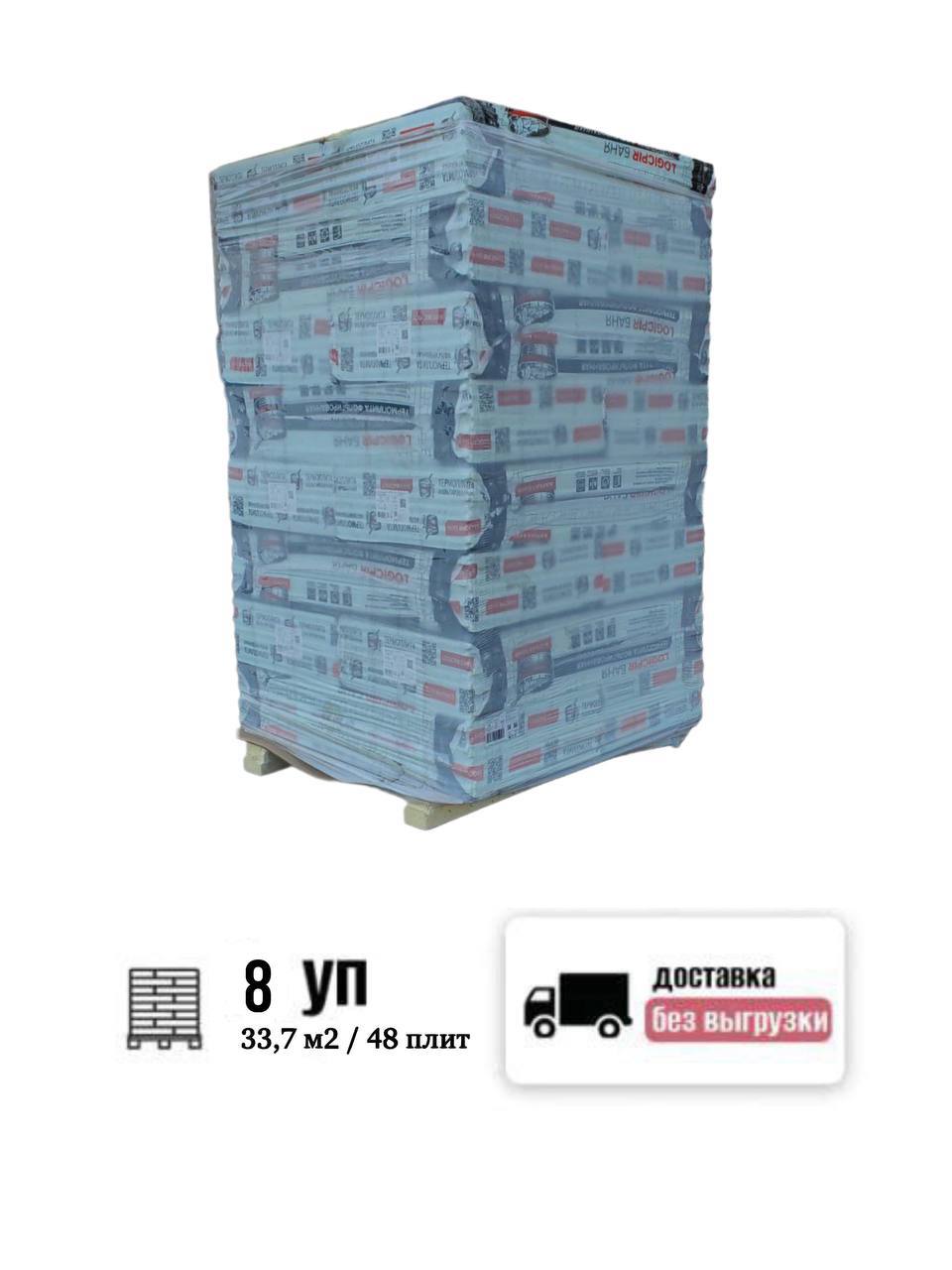 Изображение товара PIR-плита ТехноНиколь Premium Logicpir 1190x590x100мм комплект 48шт 33.7м2 с доставкой без выгрузки