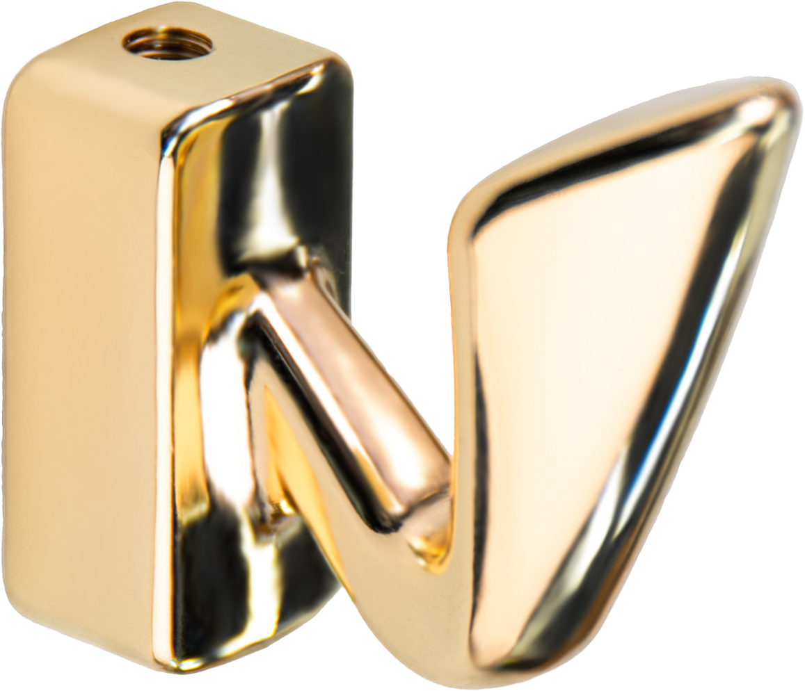 Крючок Г-образный Event 20x46 мм сталь цвет золотой