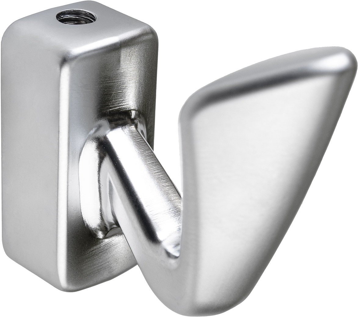 Крючок Г-образный Event 20x46 мм сталь цвет хром матовый