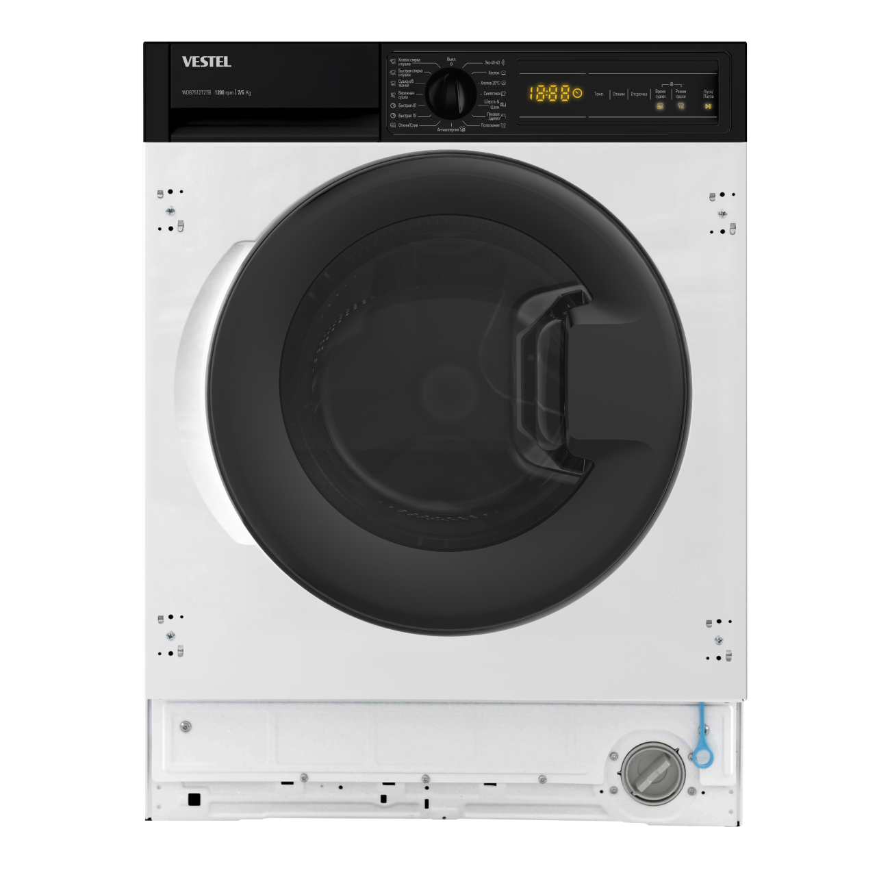 Изображение товара Стиральная машина с сушкой Vestel Wdb7512t2tb 59.7x81.7x54.4 см 7 кг цвет белый Изображение товара Стиральная машина с сушкой Vestel Wdb7512t2tb 59.7x81.7x54.4 см 7 кг цвет белый