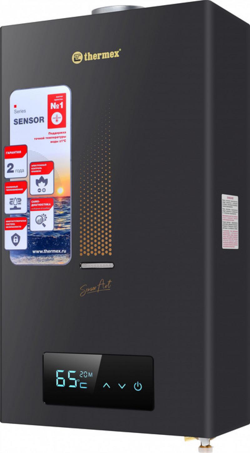 Изображение товара Проточный газовый водонагреватель Thermex S 20 md (art black) 20 кВт 10 л/мин цвет черный Изображение товара Проточный газовый водонагреватель Thermex S 20 md (art black) 20 кВт 10 л/мин цвет черный