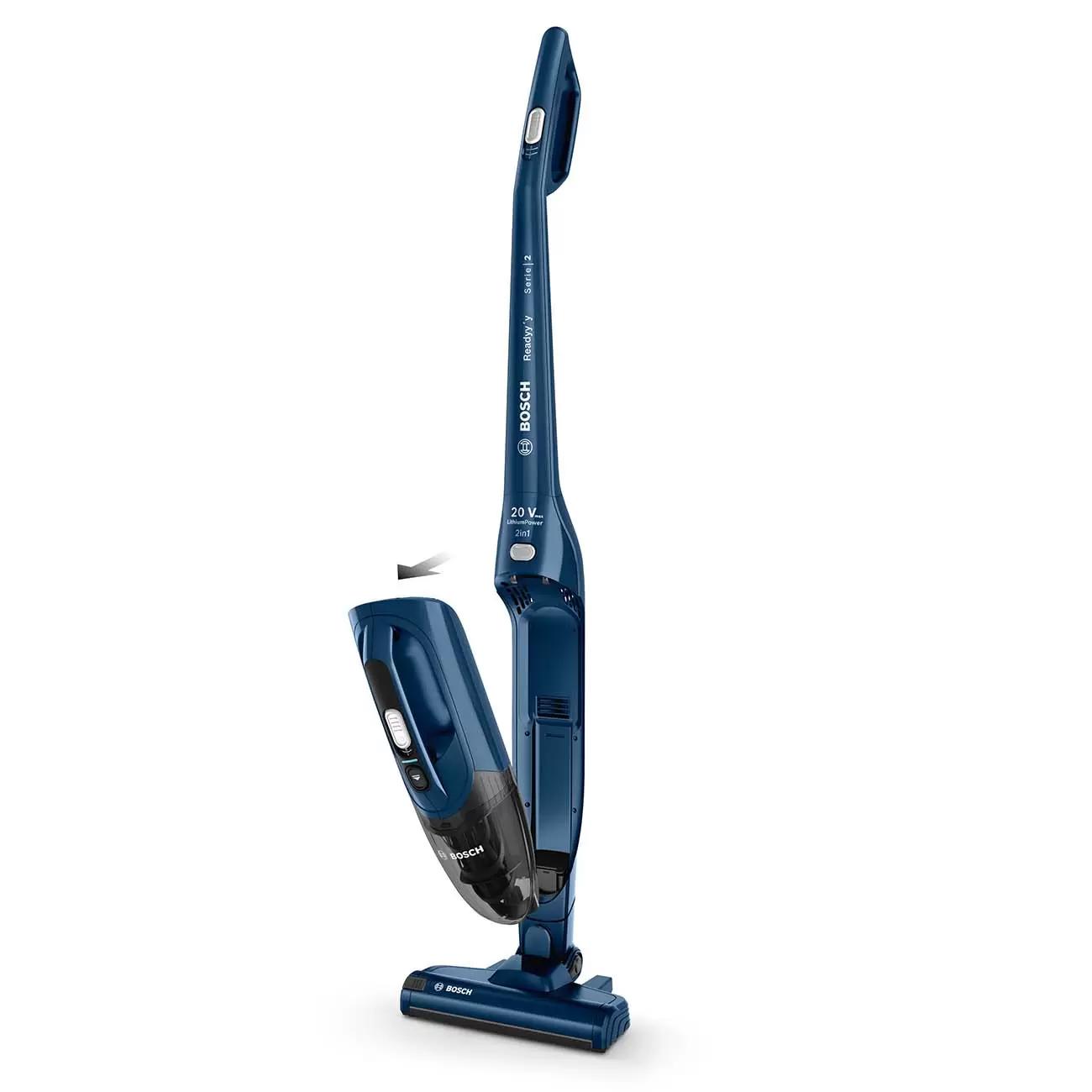 Изображение товара Пылесос вертикальный Bosch BCHF2MX20 Li-ion 2-в-1 турбощетка 3500 оборотов в мин цвет синий Изображение товара Пылесос вертикальный Bosch BCHF2MX20 Li-ion 2-в-1 турбощетка 3500 оборотов в мин цвет синий