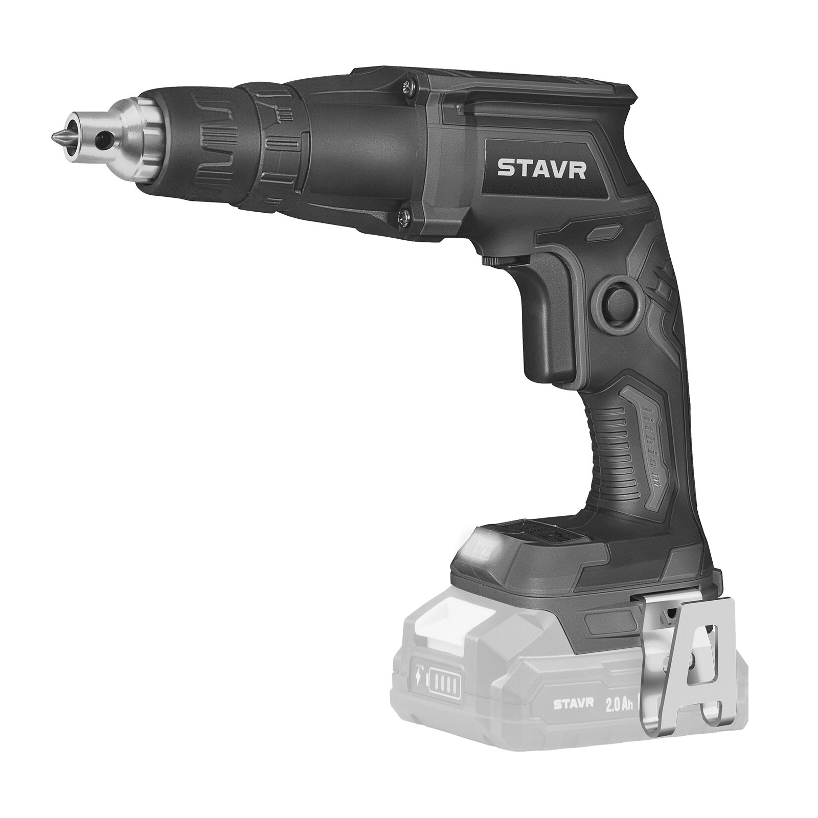 Изображение товара Шуруповерт STAVR SDS 18BL: бесщеточный 18В, PUSH DRIVE, 3 скорости