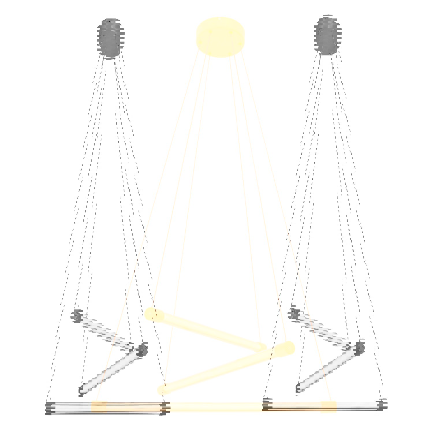 Изображение товара Светильник подвесной светодиодный Gerhort Modern G61282/3BGD 9 м² желтый свет