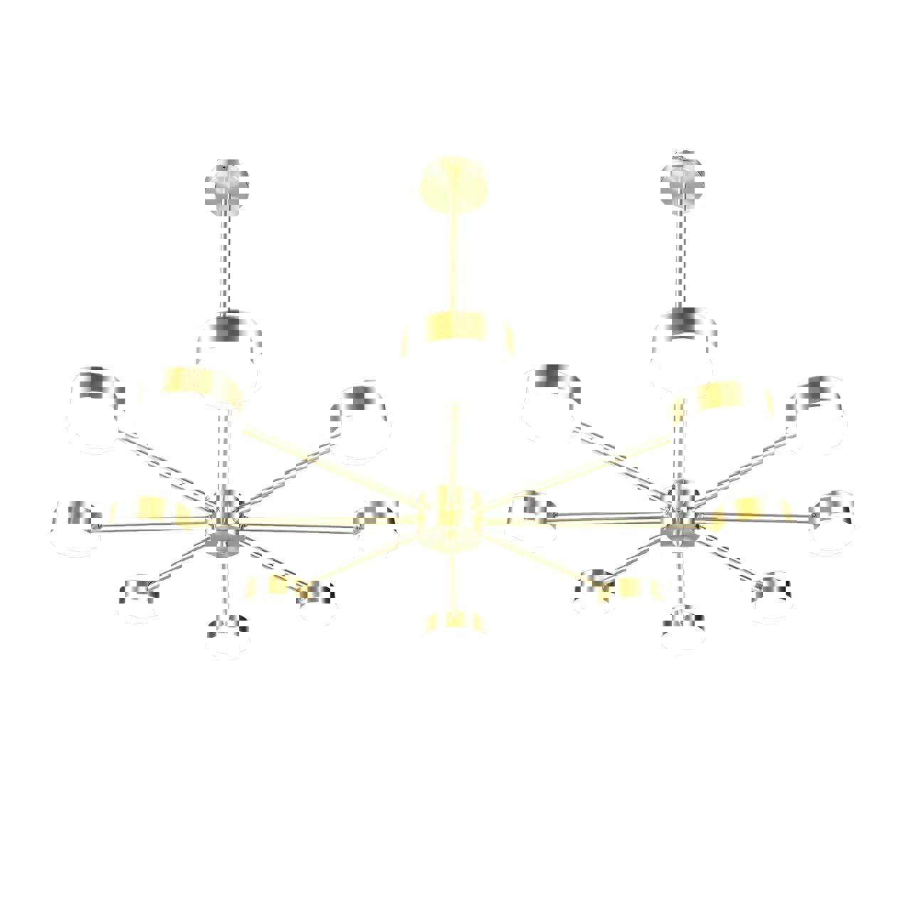 Изображение товара Люстра на штанге светодиодная Gerhort Modern 37 м² регулируемый белый свет цвет оранжевый/медный