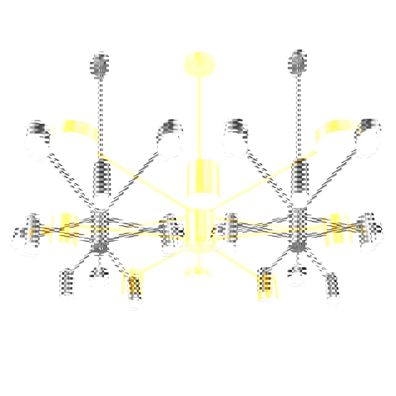 Изображение товара Светодиодная люстра на штанге Gerhort Modern 46 м² регулируемый белый свет медь
