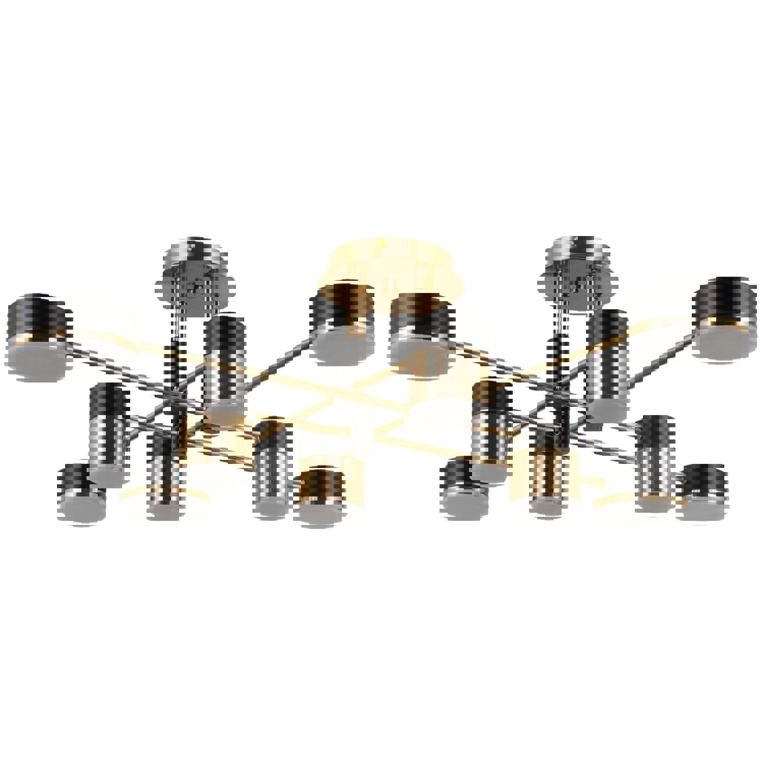 Изображение товара Люстра потолочная светодиодная Gerhort Modern G61420/8brs+mbk mbk+brs стильная и современная