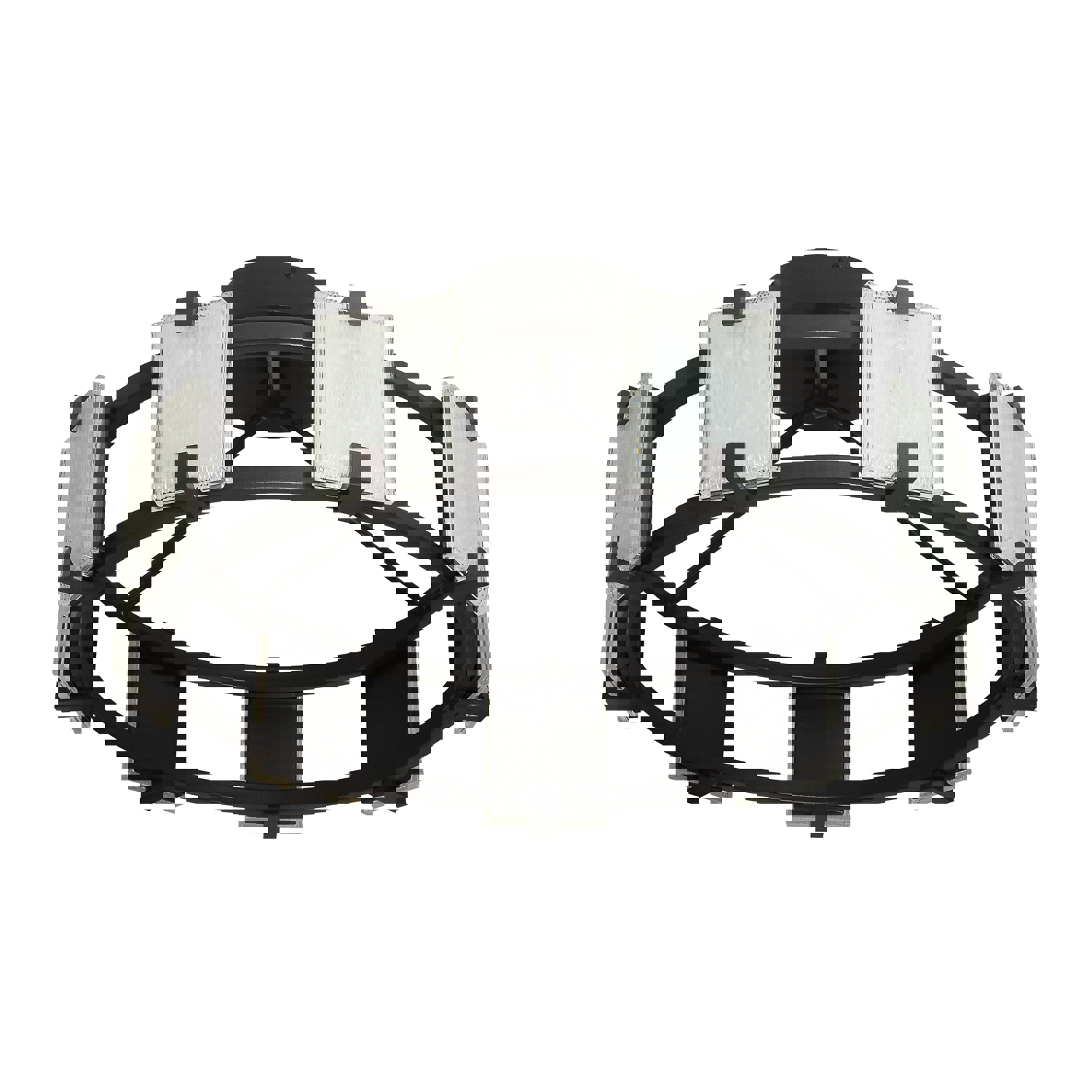 Изображение товара Люстра потолочная светодиодная Gerhort Modern G61241/9cf cf+wt 12 м² желтый свет цвет белый/коричневый