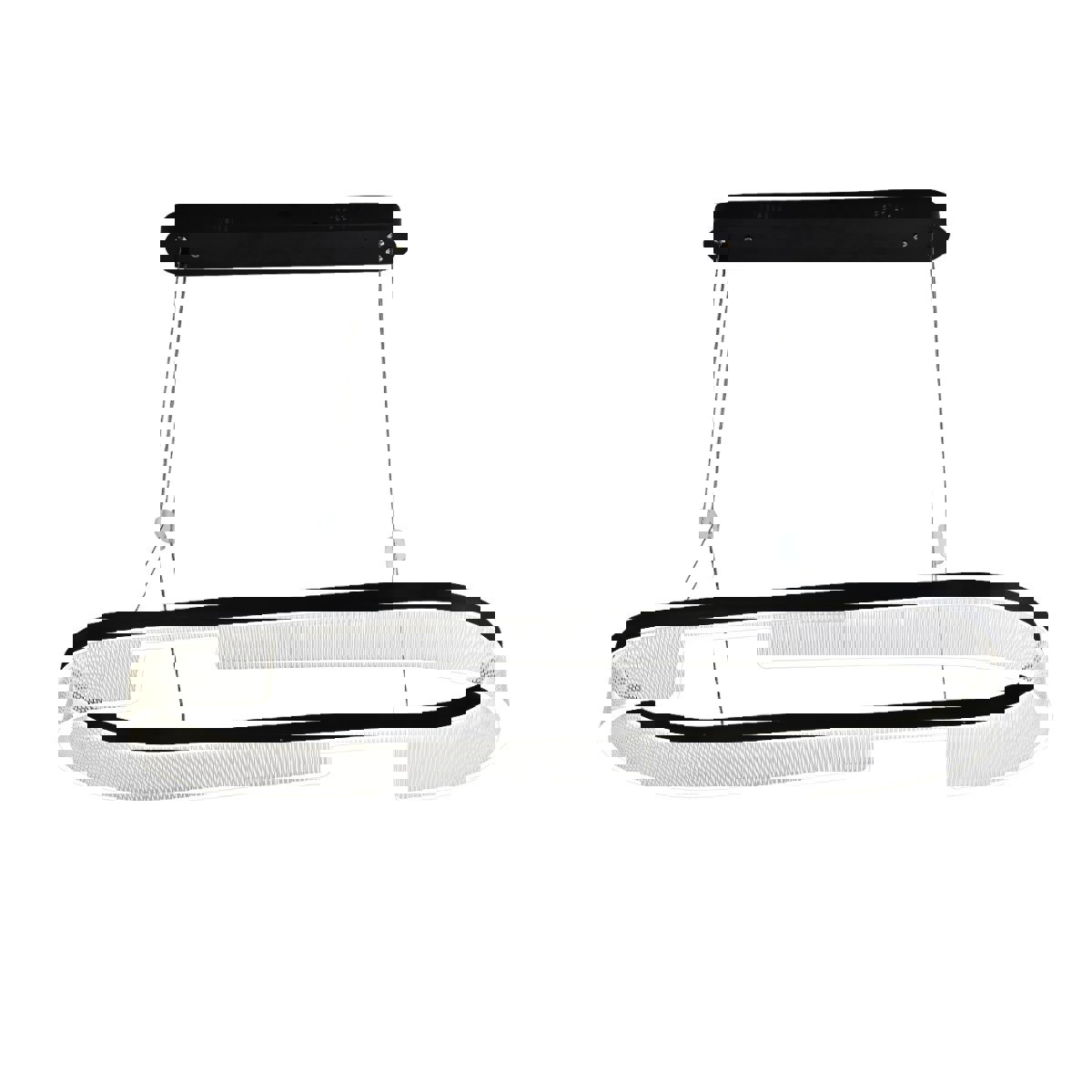 Изображение товара Светильник подвесной светодиодный Gerhort Modern с пультом управления 31 м² регулируемый белый свет цвет прозрачный/черный