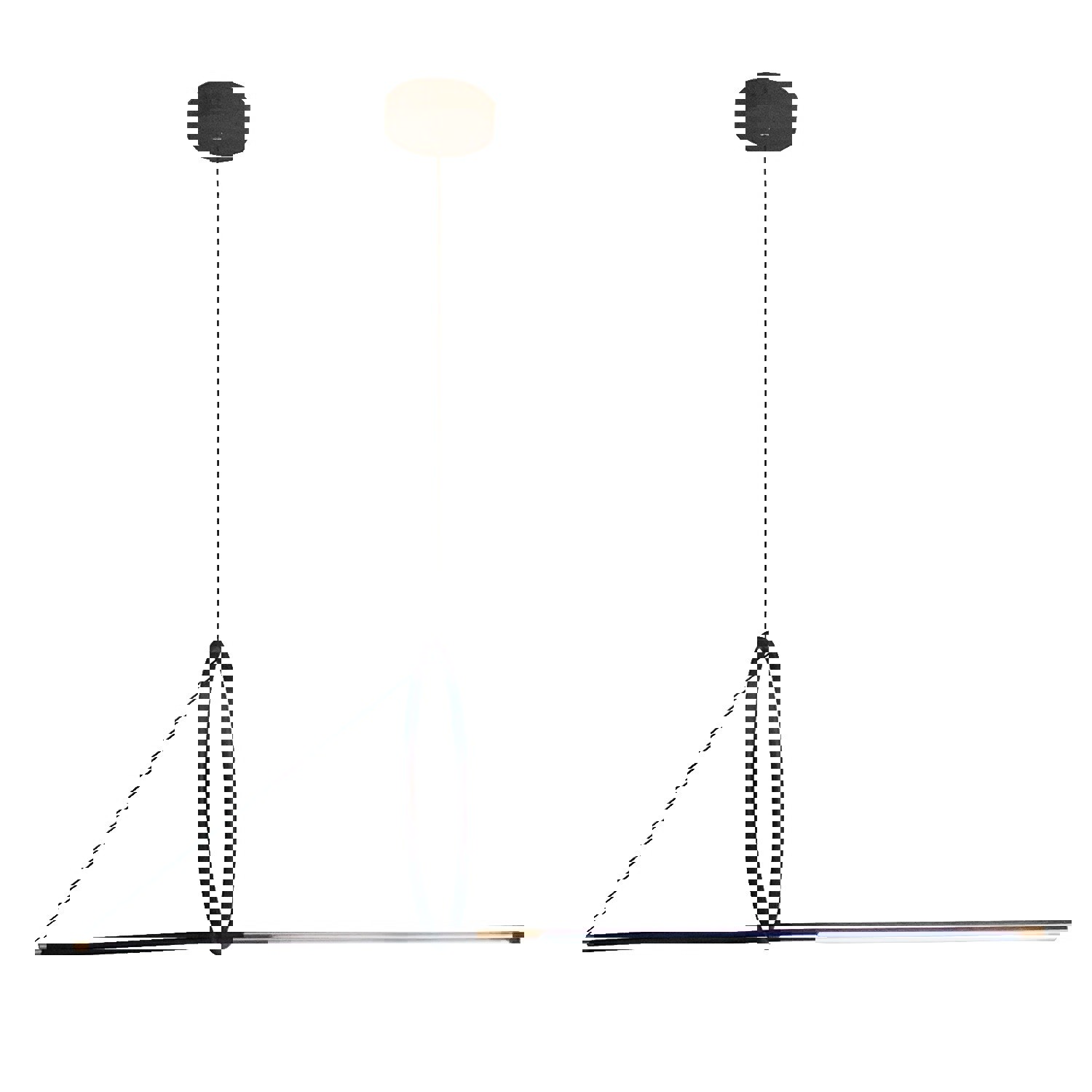 Изображение товара Подвесной светодиодный светильник Gerhort G91057/2BK 12Вт для 5 м² белый акрил металл