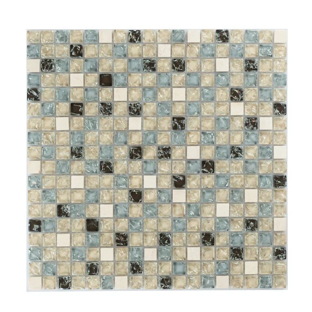 Изображение товара Декоративная мозаика Керамоград GS100B 30x30 см белая для интерьера и экстерьера