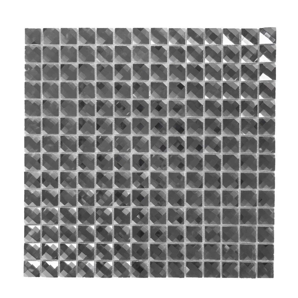 Изображение товара Декоративная мозаика Керамоград F15x1 30x30 см серого цвета для интерьера и бассейна