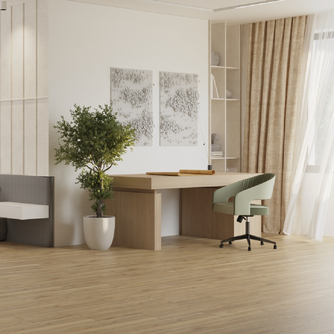 Изображение товара Ламинат Дуб Тобол 33 класс 10 мм с фаской 1.596 м2 от SENS BY QUICK-STEP