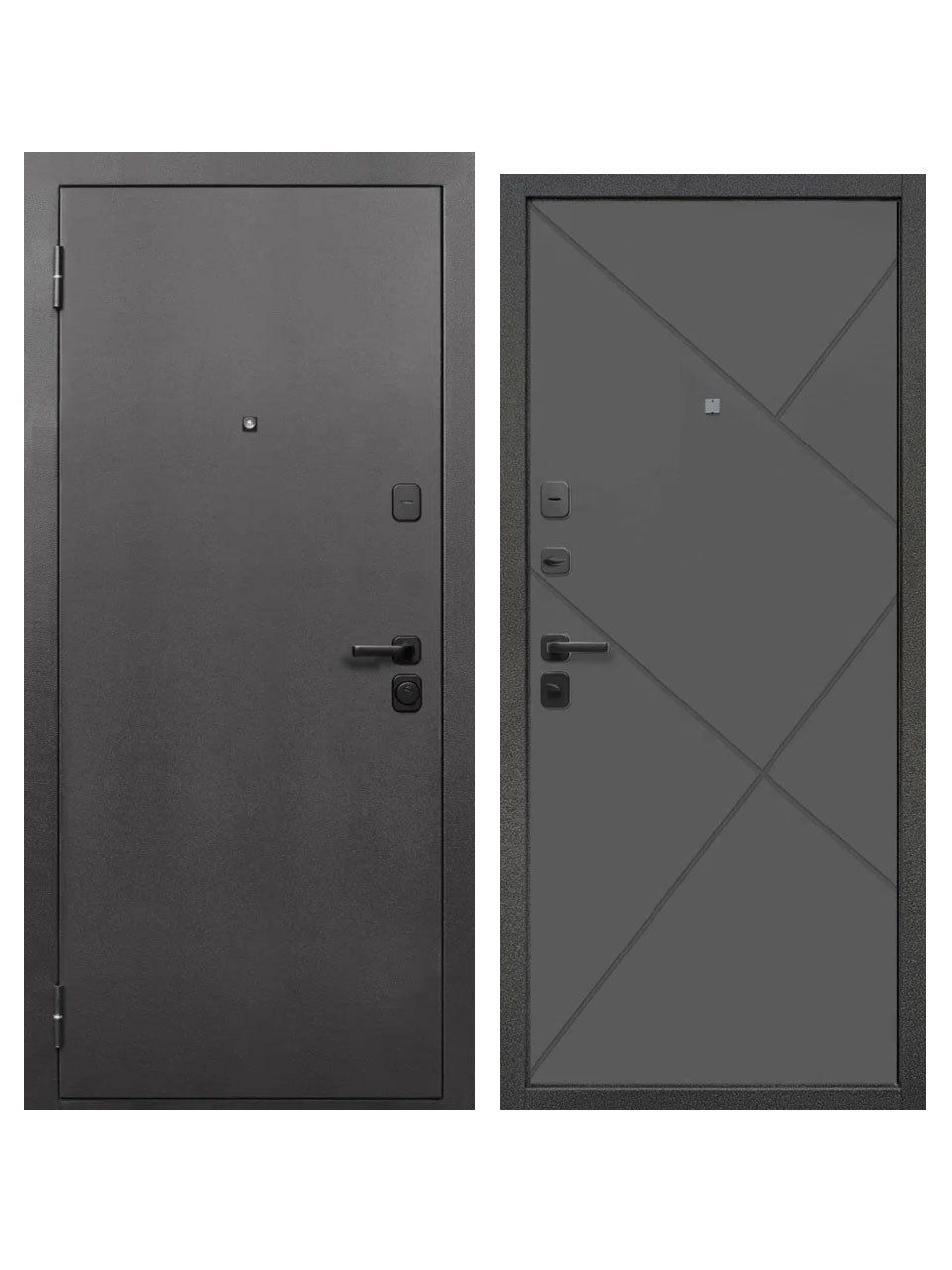 Изображение товара Входная дверь SUPERLOCK SL-5 Антик Серебро/Ясень графит эмаль