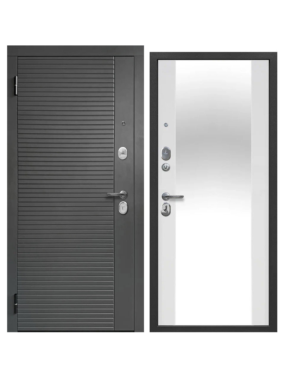 Изображение товара Входная дверь SUPERLOCK SL-9 с зеркалом и повышенной взломостойкостью