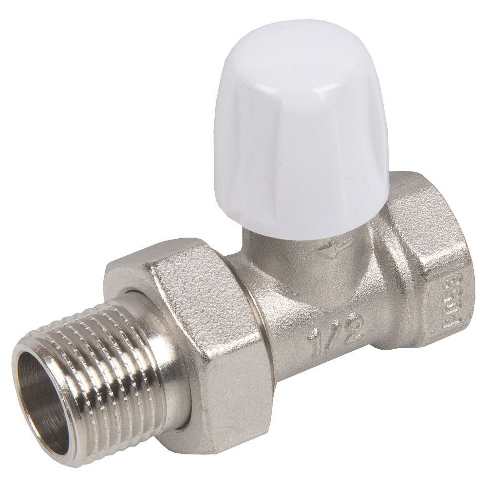 Изображение товара Клапан для радиатора запорный прямой СТМ Термо CARSVL12 1/2" латунь