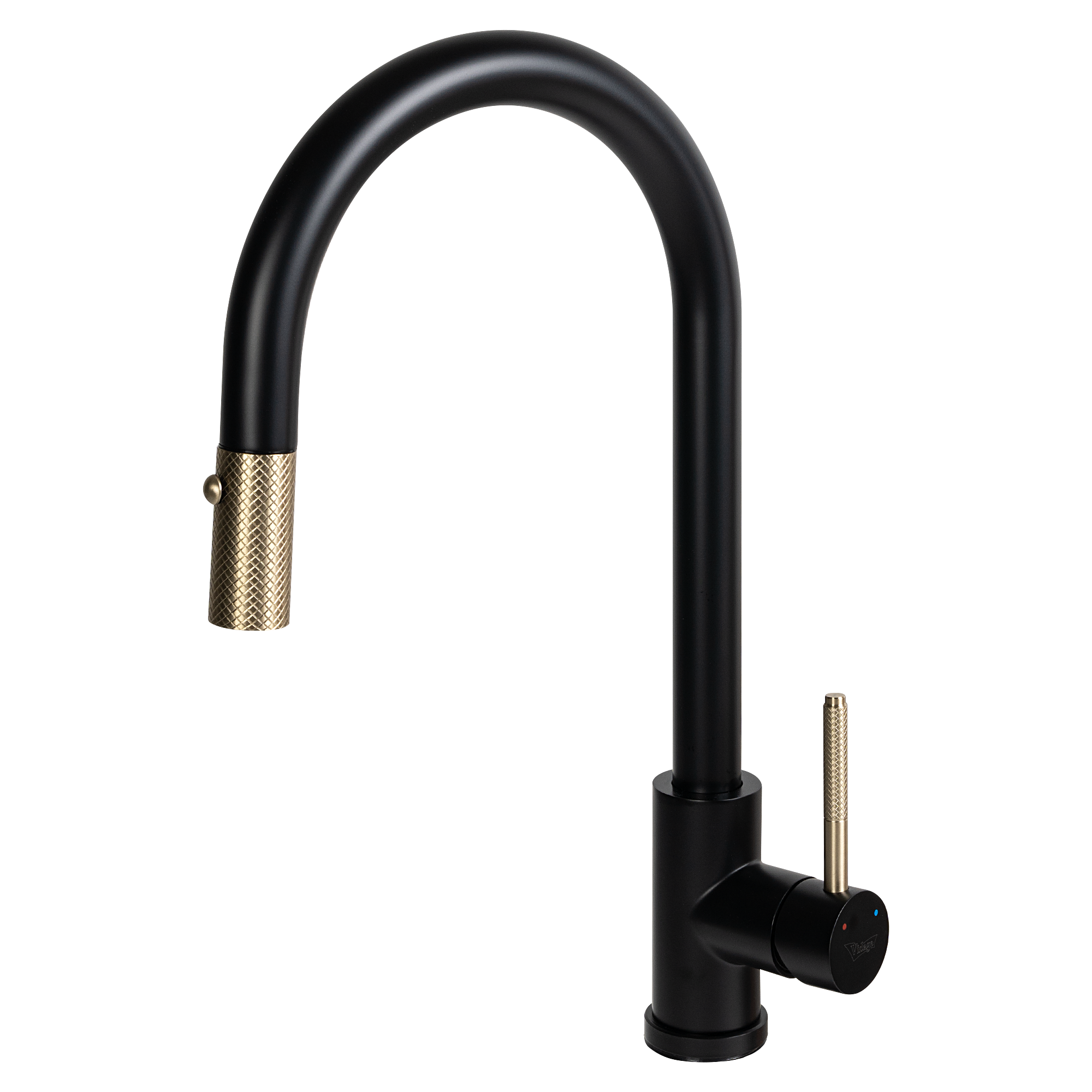 Изображение товара Смеситель для кухни Vidage Арно черный с поворотным изливом и водосберегающим аэратором