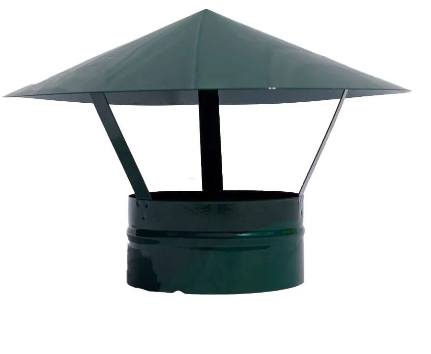 Изображение товара Зонт для дымохода Шамрай Zontgreen moss D200 мм оцинкованная сталь цвет зеленый