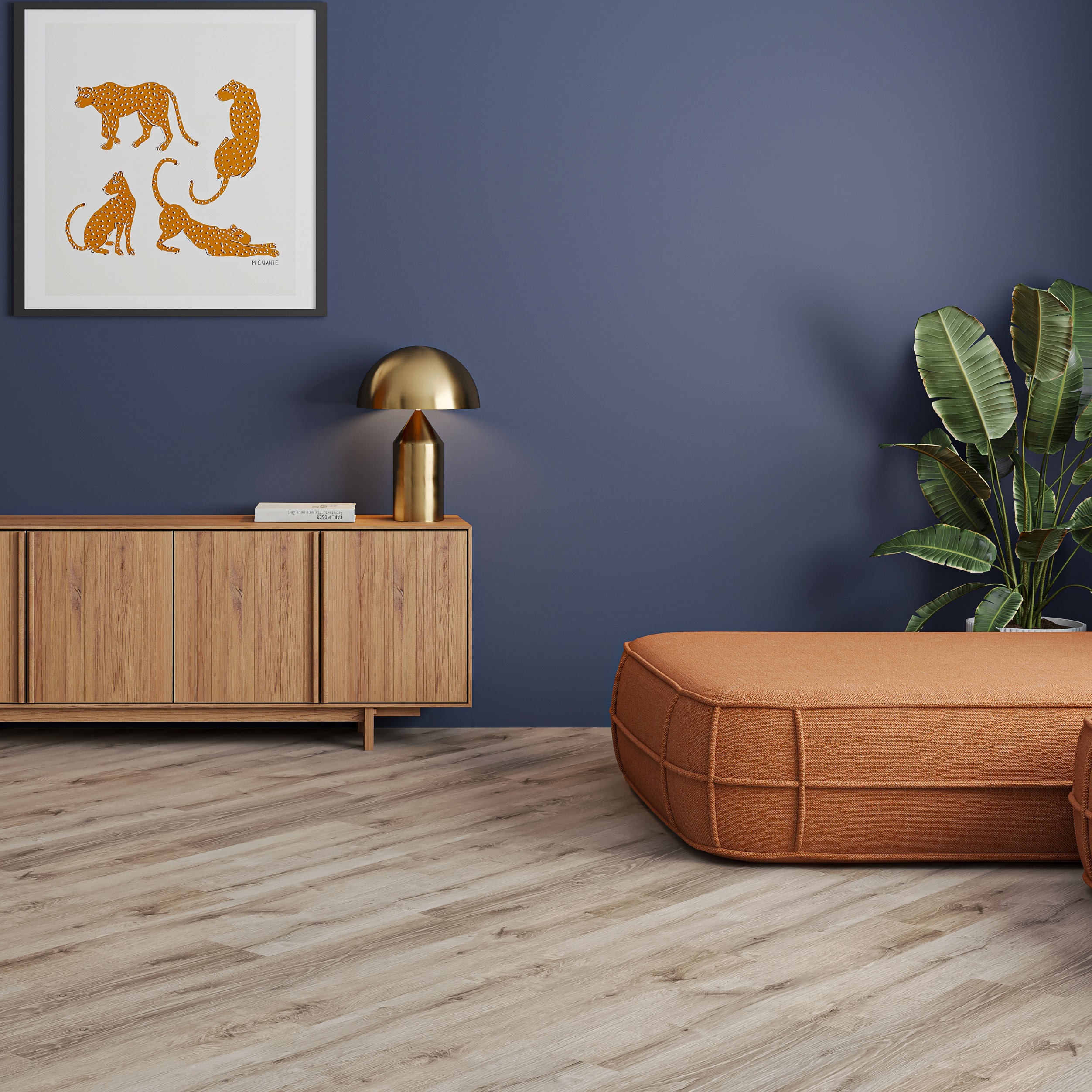 Изображение товара СПК плитка Intenso Grigio с интегрированной подложкой, 43 класс, 5 мм, 2.631 м²