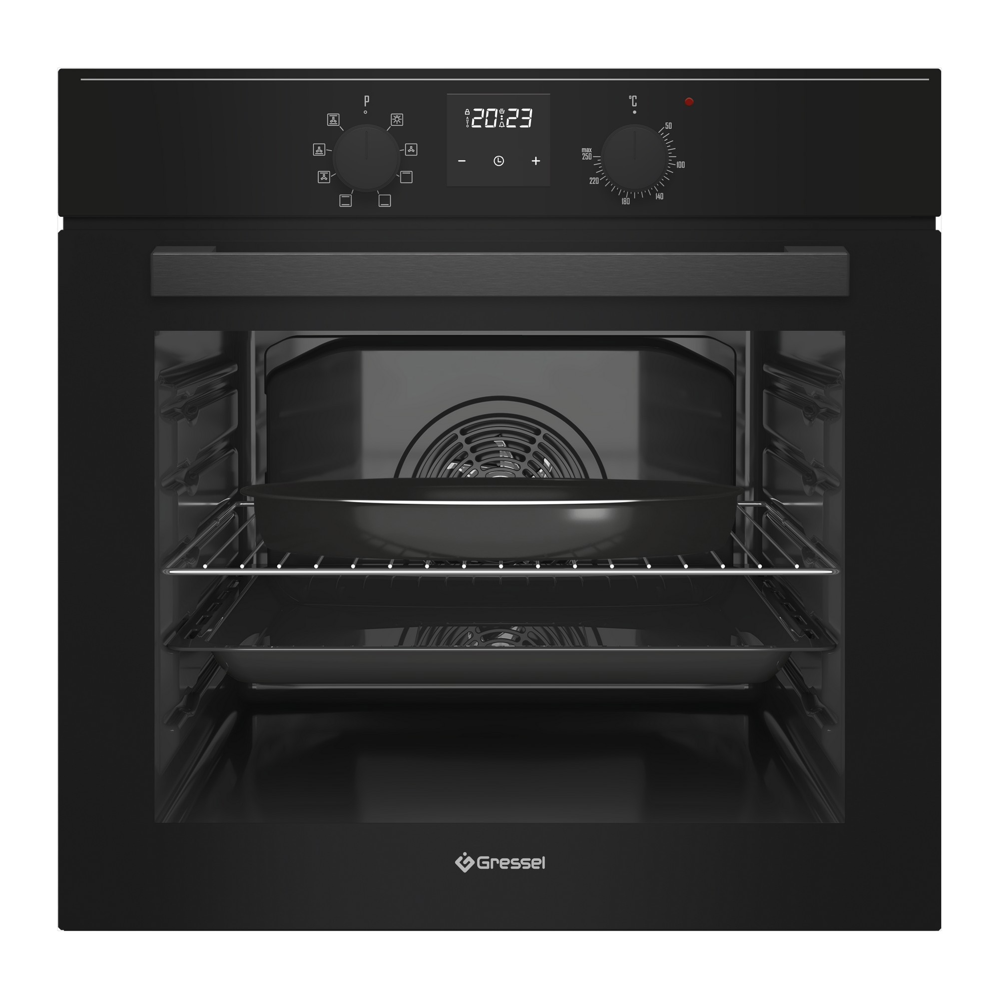Изображение товара Встраиваемый духовой шкаф Gressel U6EB58000 59x59x61 см цвет черный