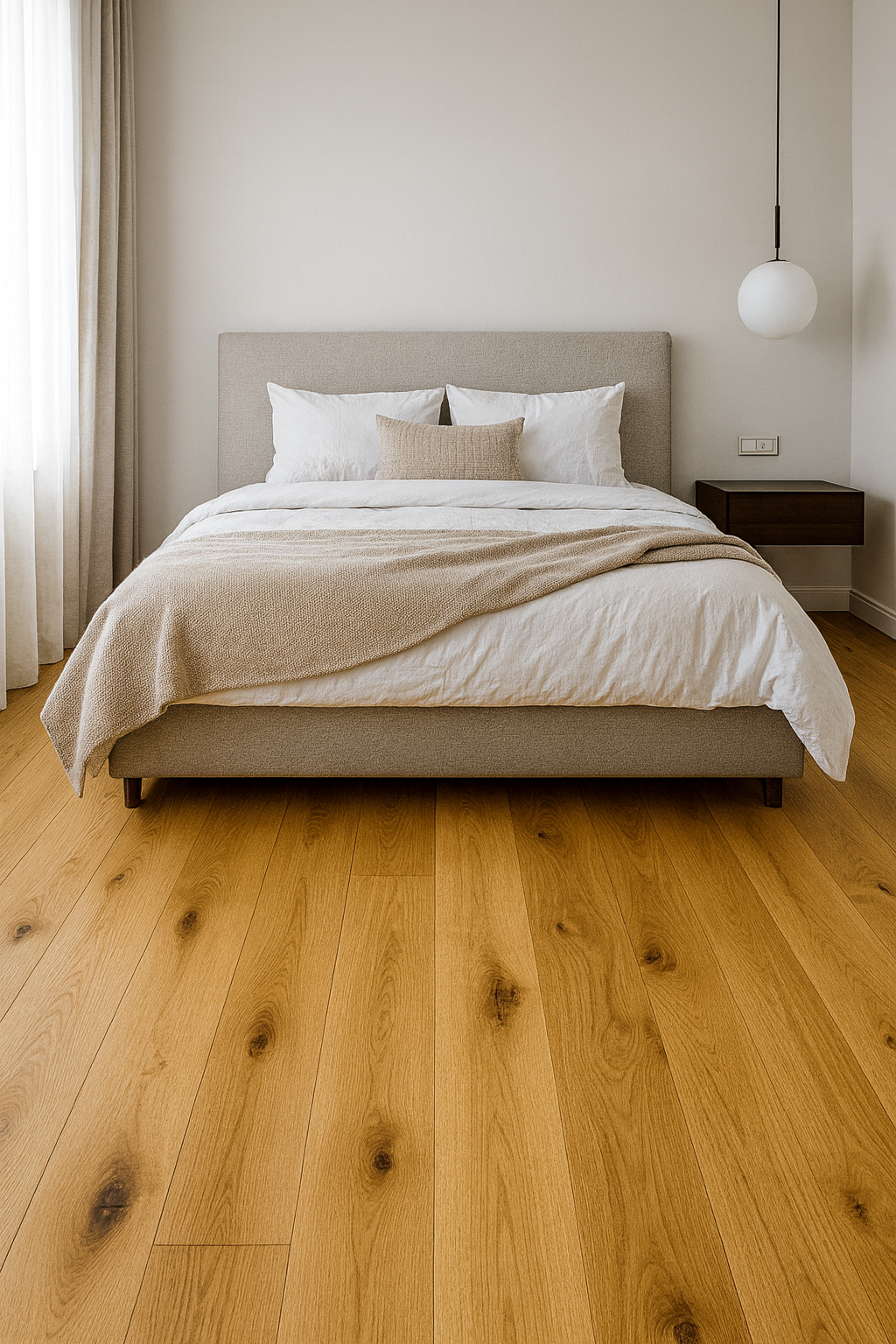 Изображение товара Паркетная доска дуб DW Flooring DW-070HCR 23 класс 14 мм с фаской, влагостойкая, монтаж на клей
