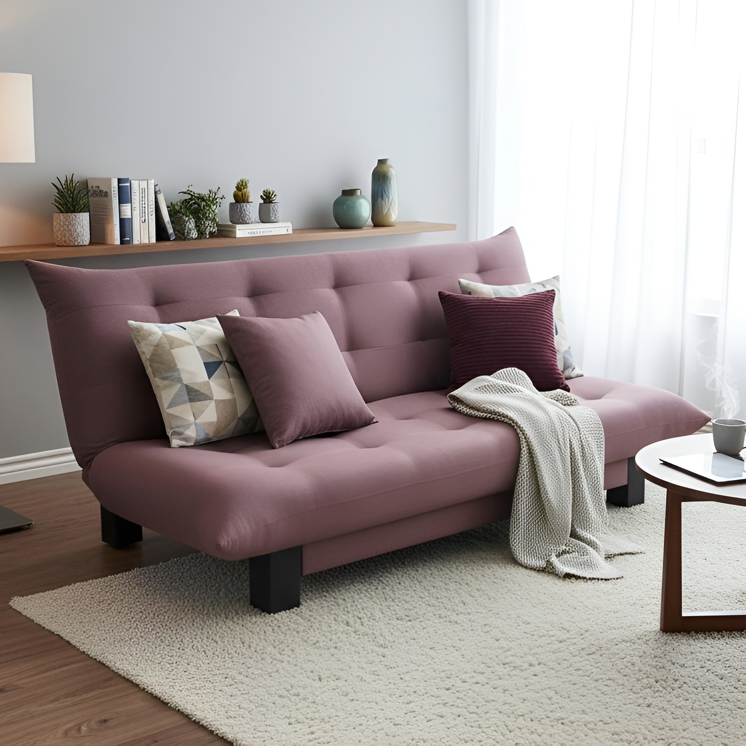 Изображение товара Диван раскладной Edlen Поло Стайл 202x90 см цвет dimrose