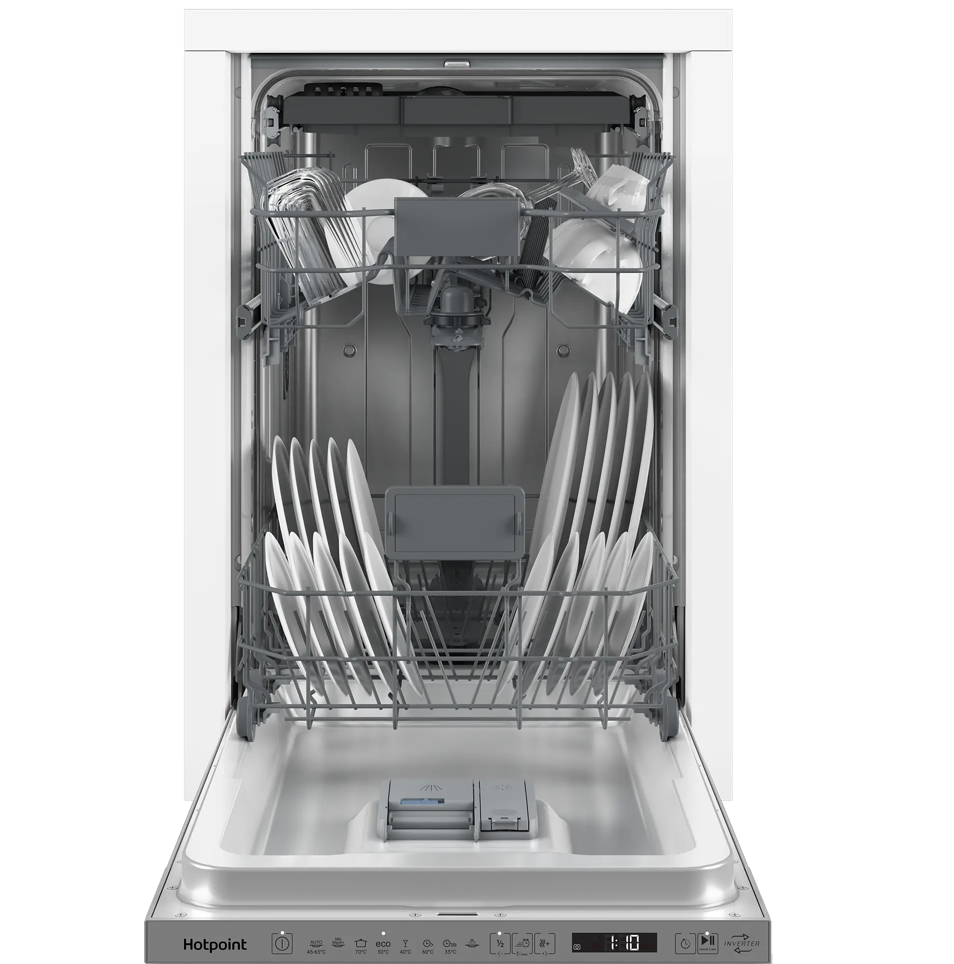 Встраиваемая посудомоечная машина Hotpoint HIS 2D86 W 45 см 6 программ цвет белый - 2