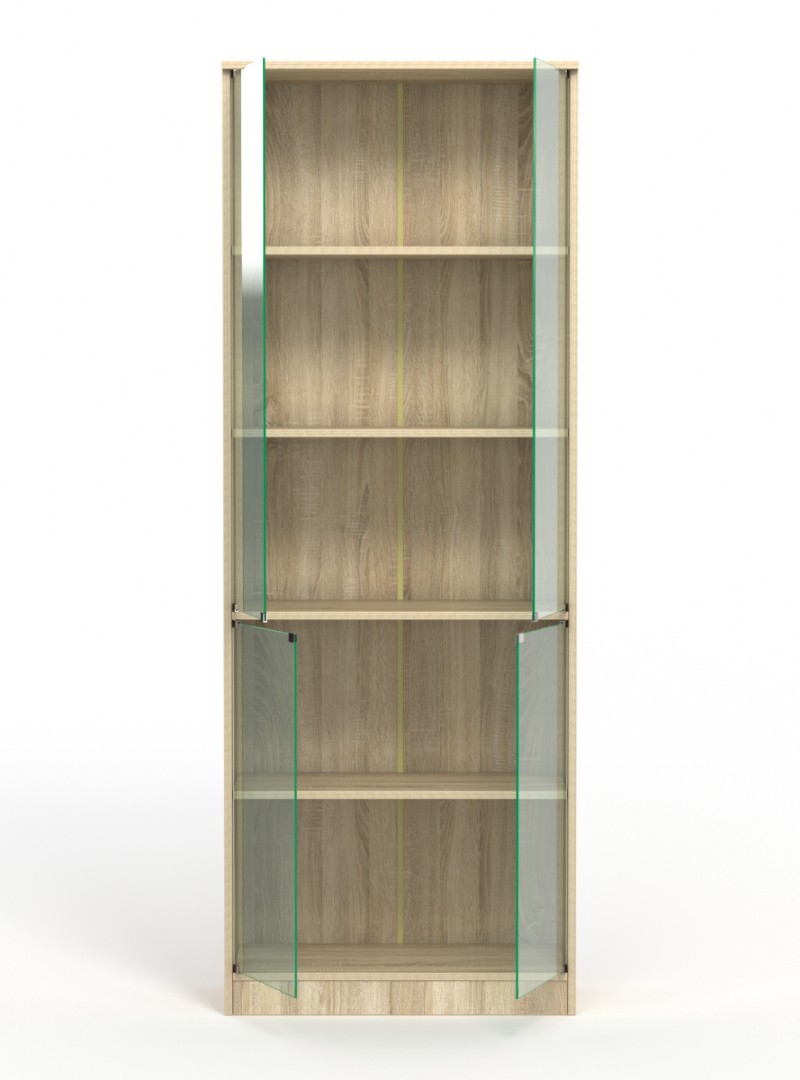 Изображение товара Шкаф-витрина 71x192 см ШВ-55 Дуб Сонома