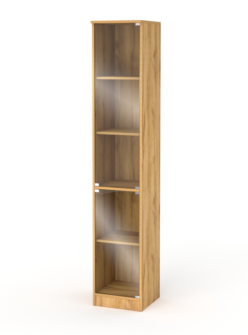 Изображение товара Шкаф-витрина 35x192 см ШВ-52 ЛДСП цвет дуб золотистый