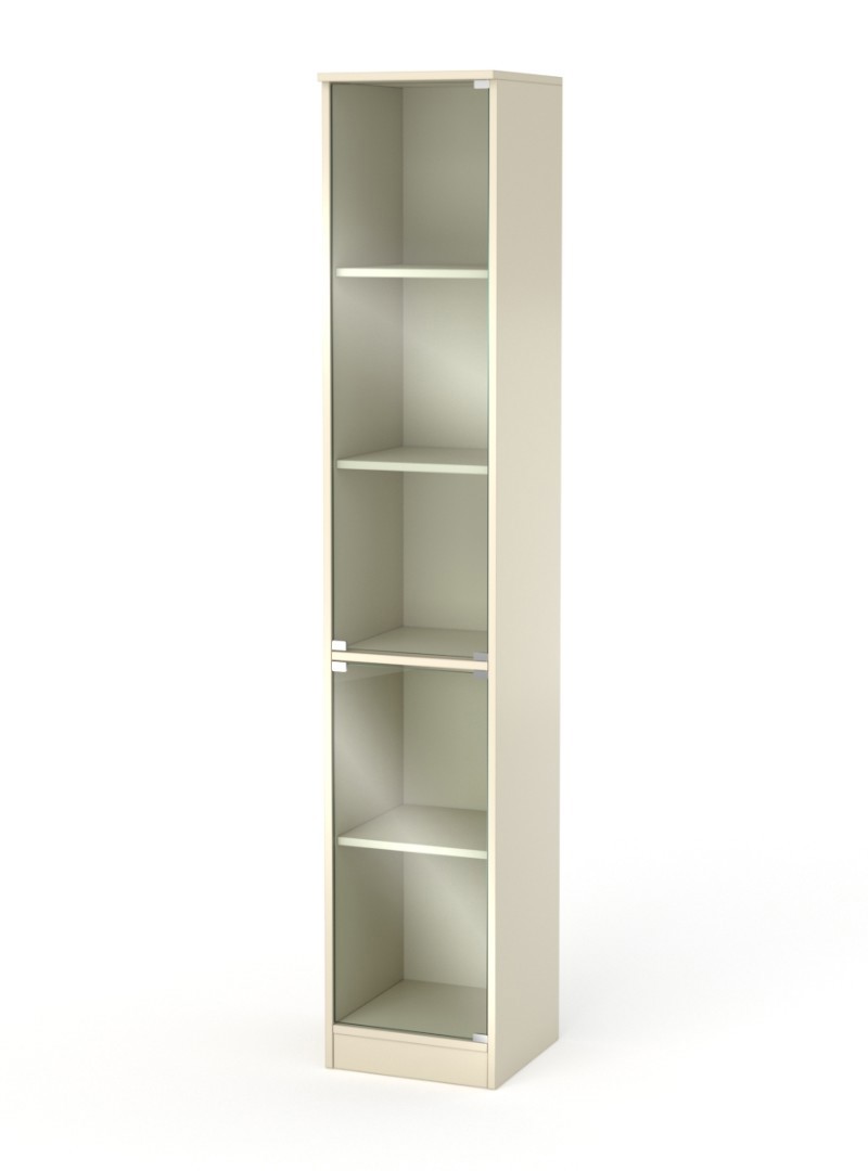 Изображение товара Шкаф-витрина офисная ШВ-52 192x35x37 см ЛДСП крем Вайс