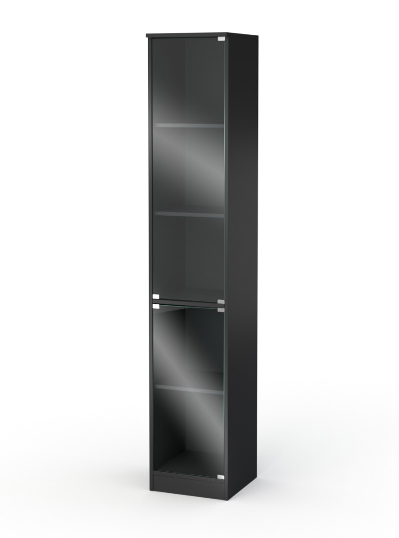 Изображение товара Шкаф-витрина 35x192 см ШВ-52 ЛДСП цвет черный