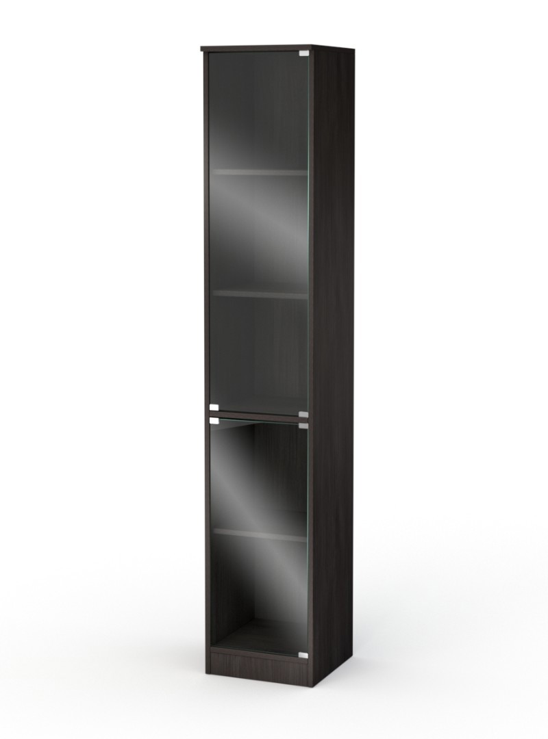 Изображение товара Шкаф-витрина 35x192 см ШВ-52 ЛДСП цвет грейвуд