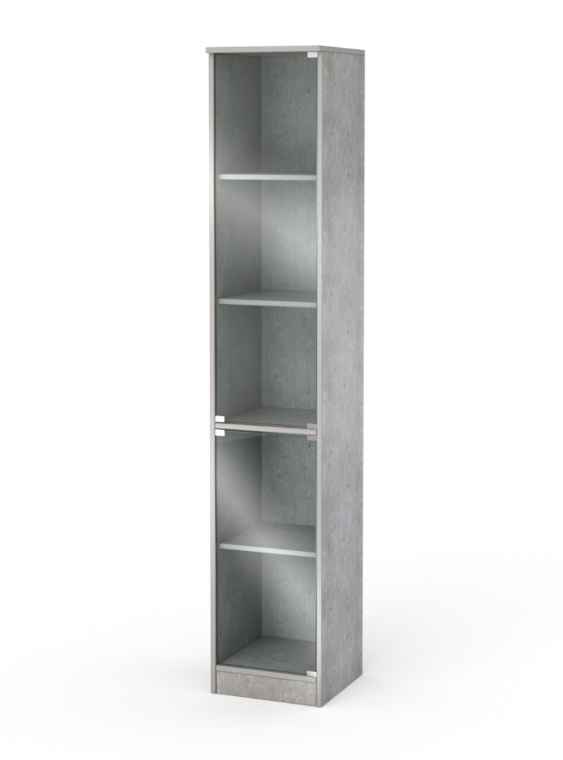 Изображение товара Шкаф-витрина ШВ-52 35x192 см в цвете метрополитан грей