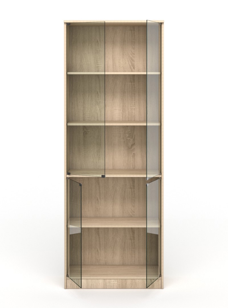 Изображение товара Шкаф-витрина офисный ШВ-51 71x192 см Дуб Сонома