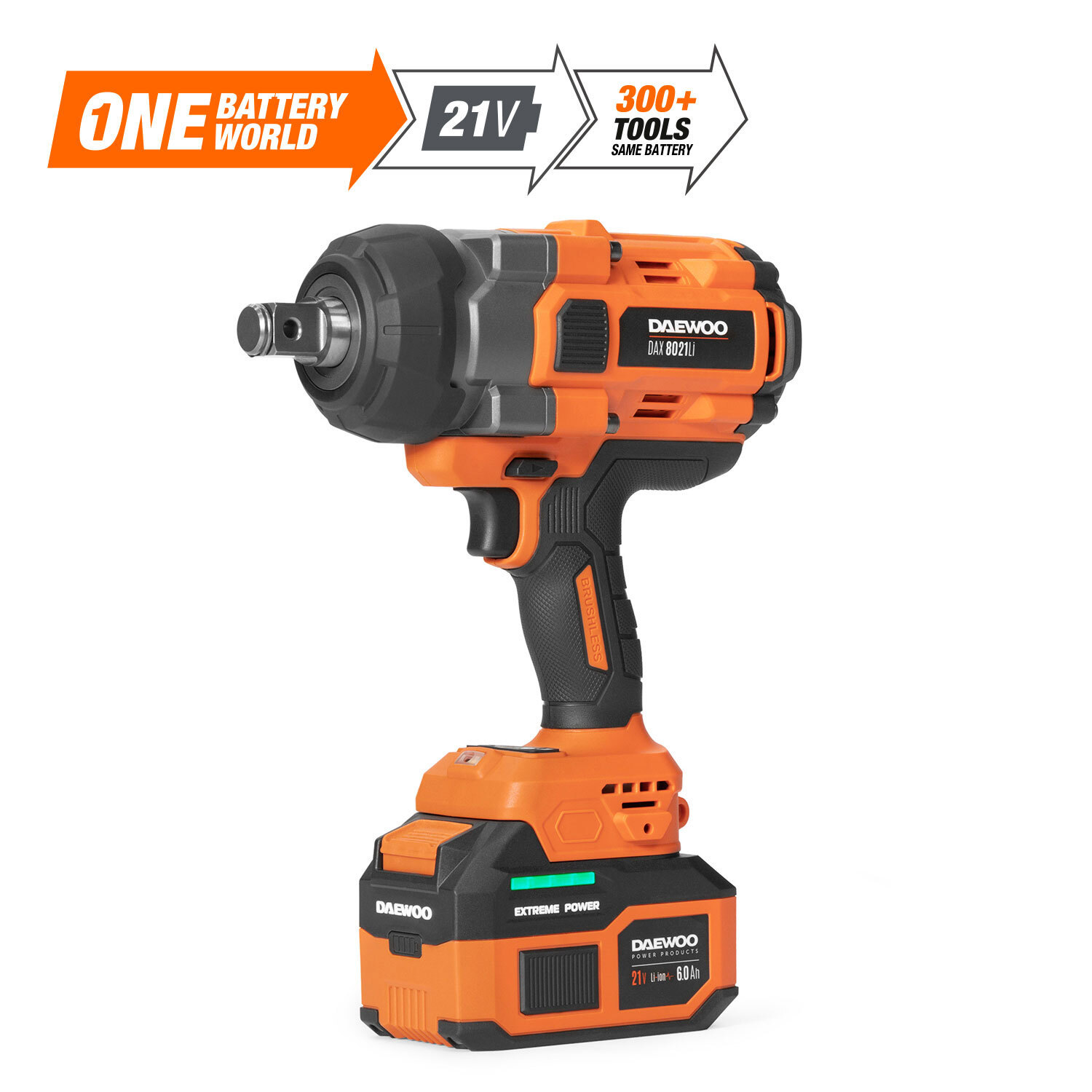 Изображение товара Гайковерт аккумуляторный DAX 8021Li SET с АКБ и ЗУ