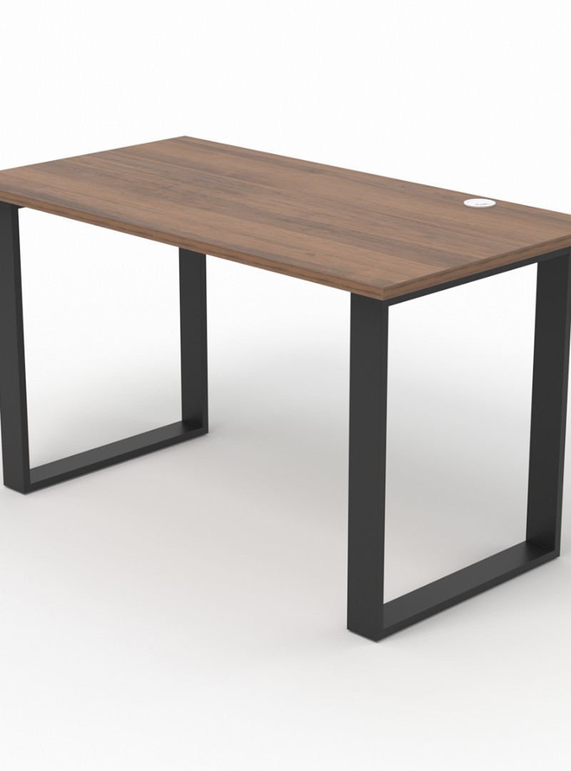 Изображение товара Стол Стронг №13 130x70 см металлический в стиле ЛОФТ коричневый