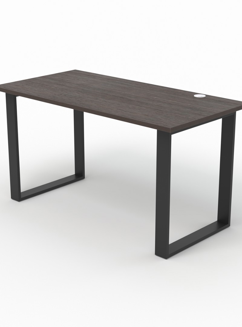 Изображение товара Стол Стронг №14 металлический в стиле ЛОФТ 140x70 см коричневый